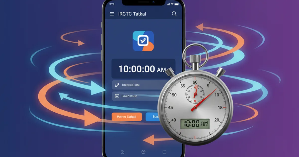 IRCTC Tatkal Booking Guide: Timing, Tips & Charges