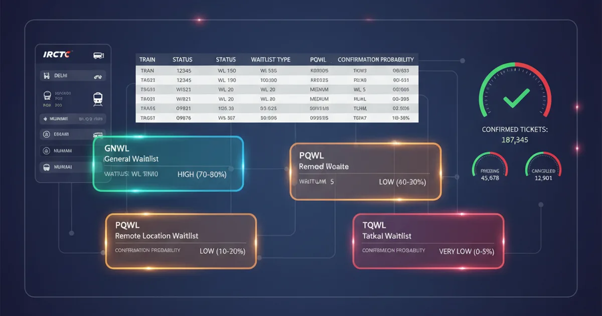 GNWL vs PQWL vs RLWL vs WL — Which Waitlist Gets Confirmed First? 2026