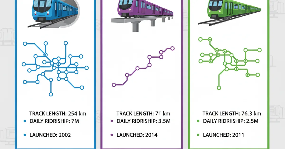 Delhi Mumbai Bengaluru Metro Comparison 2026