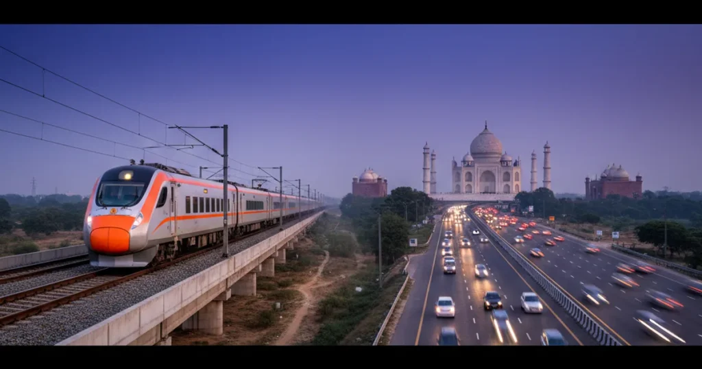 Train vs road Delhi to Agra which is better 2026