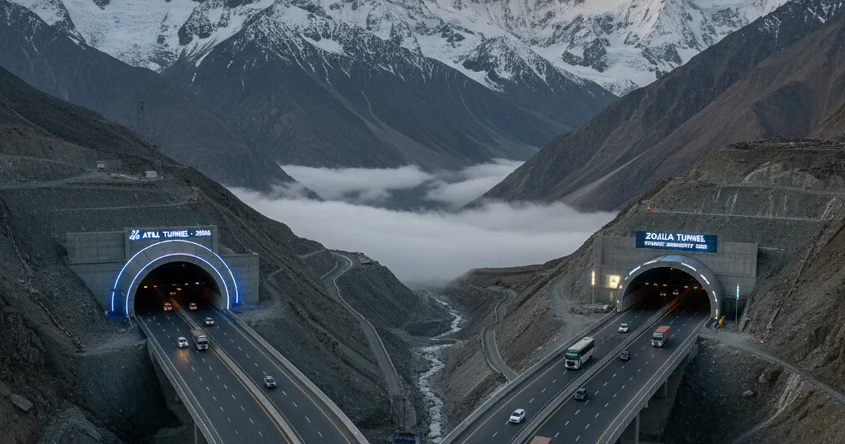 India’s Major Highway Tunnels: Atal Tunnel, Zojila Tunnel & Strategic Infrastructure 2026